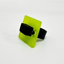Frank Ideas Sqaure Ring- Green/Black