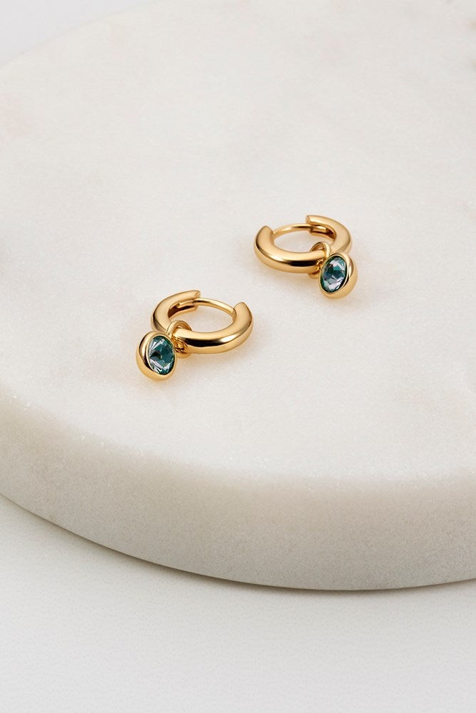 Zafino Tess Earring - Gold/Sea