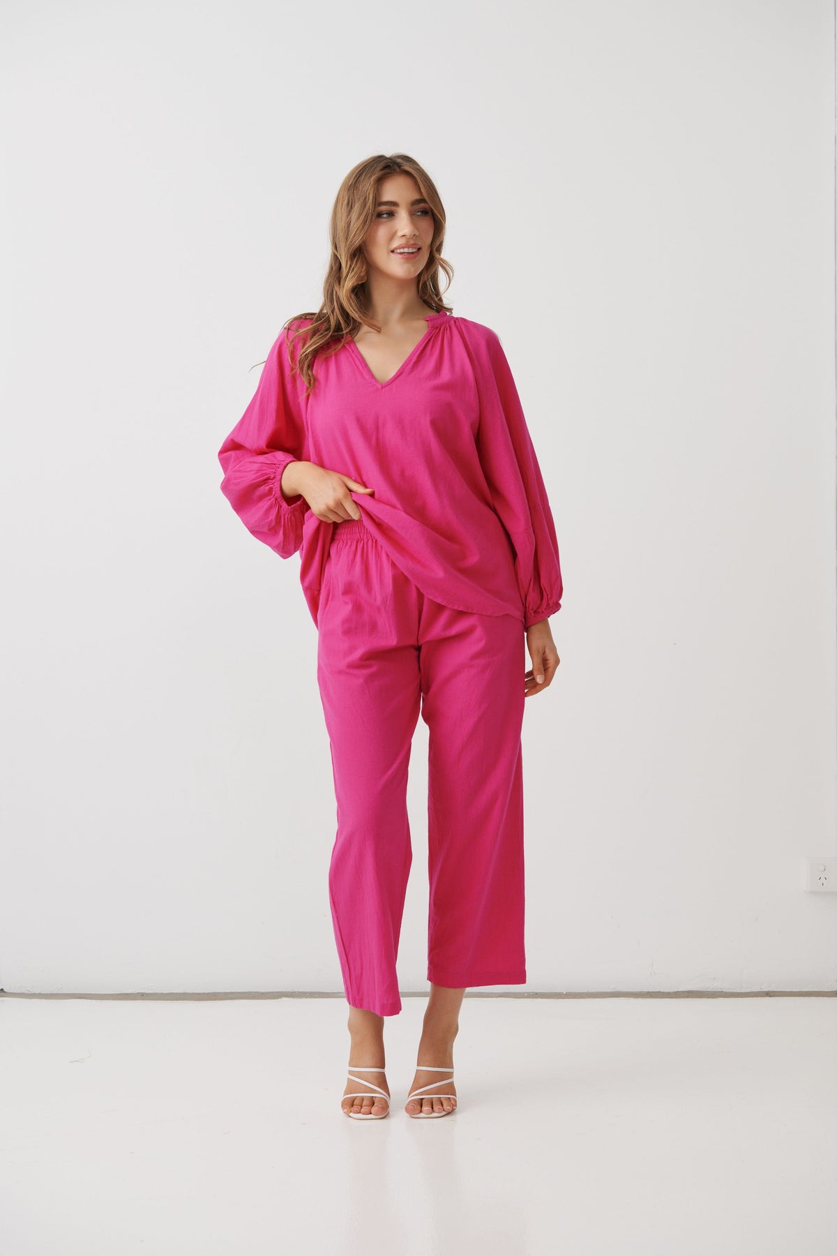 Holmes & Fallon Straight Pant - Pink