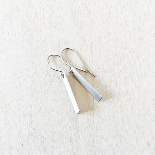 Bar Earring- Silver