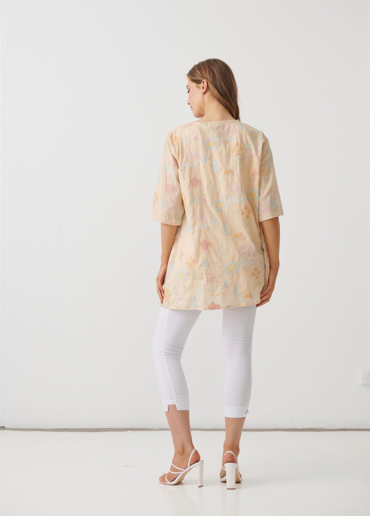 Holmes & Fallon Bouquet Embroided Tunic