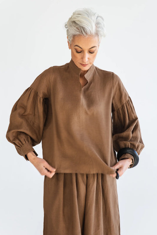 Maddison Blouse - Cinnamon