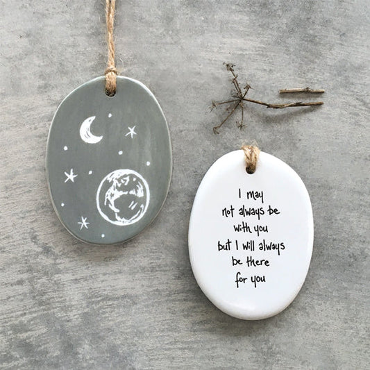 Oval Sgraffito Quote - Always There