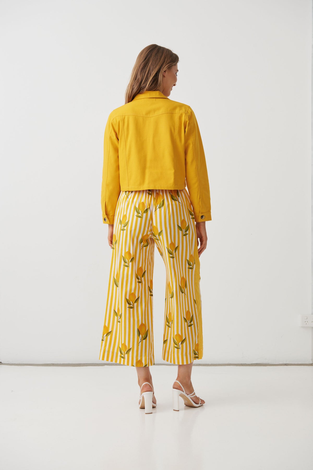Cotton Canvas Jacket - Yellow