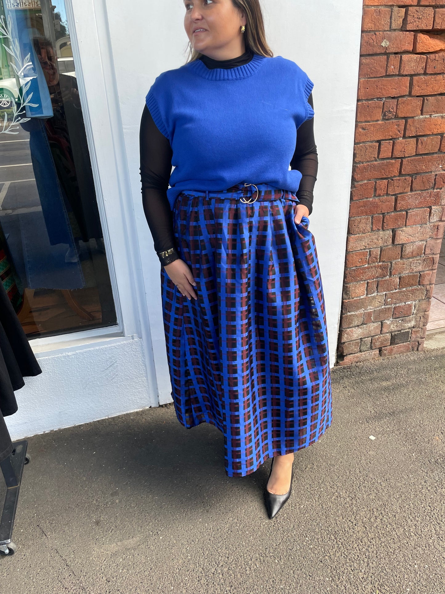 Maya Skirt- Electric Indigo