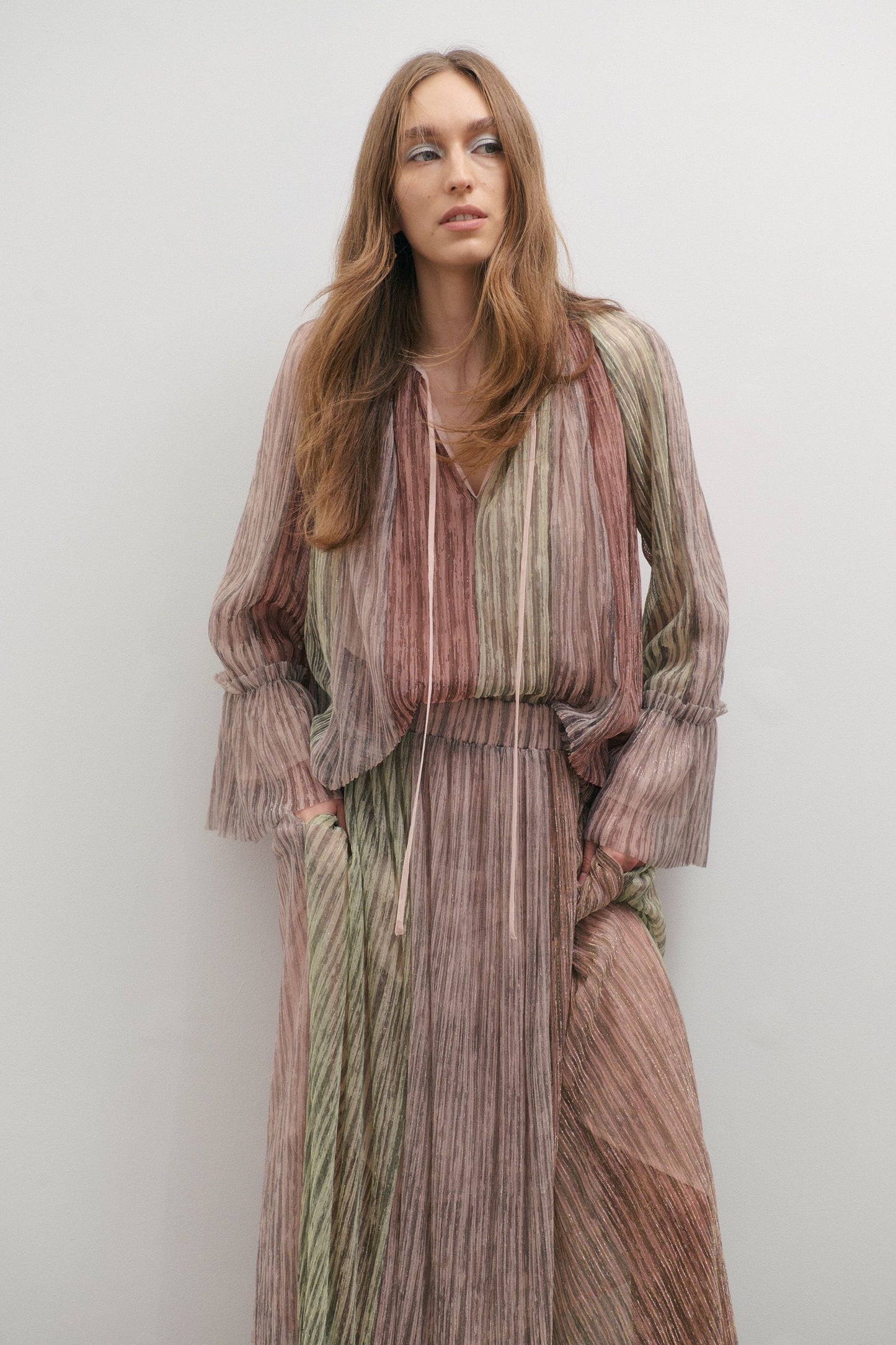 Crystalline Maxi Skirt shimmering Dawn