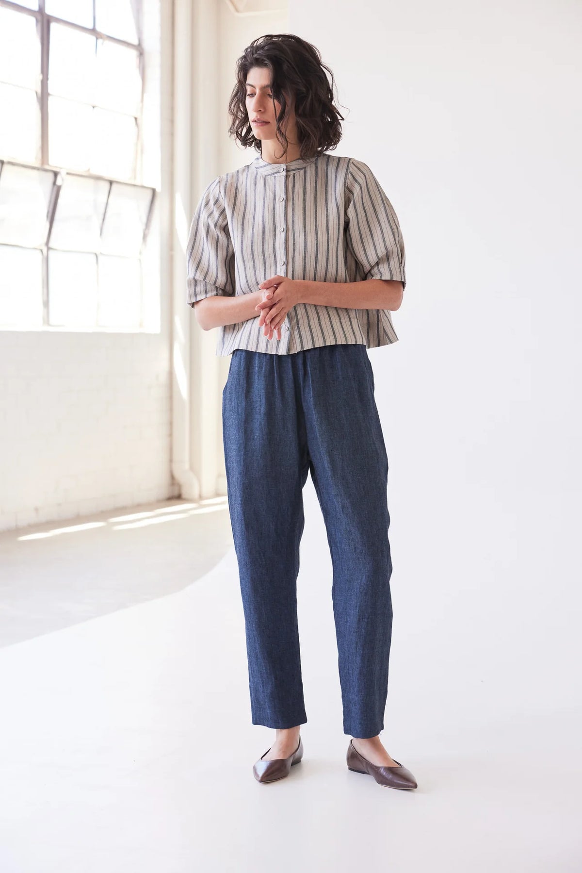 Eva’s Sunday - Leighton Narrow Leg Pant Navy