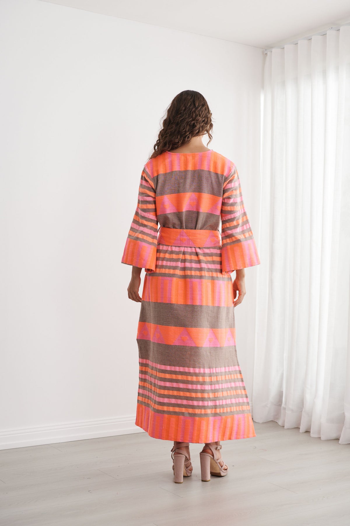 Caju Neon Handloom Cotton Maxi