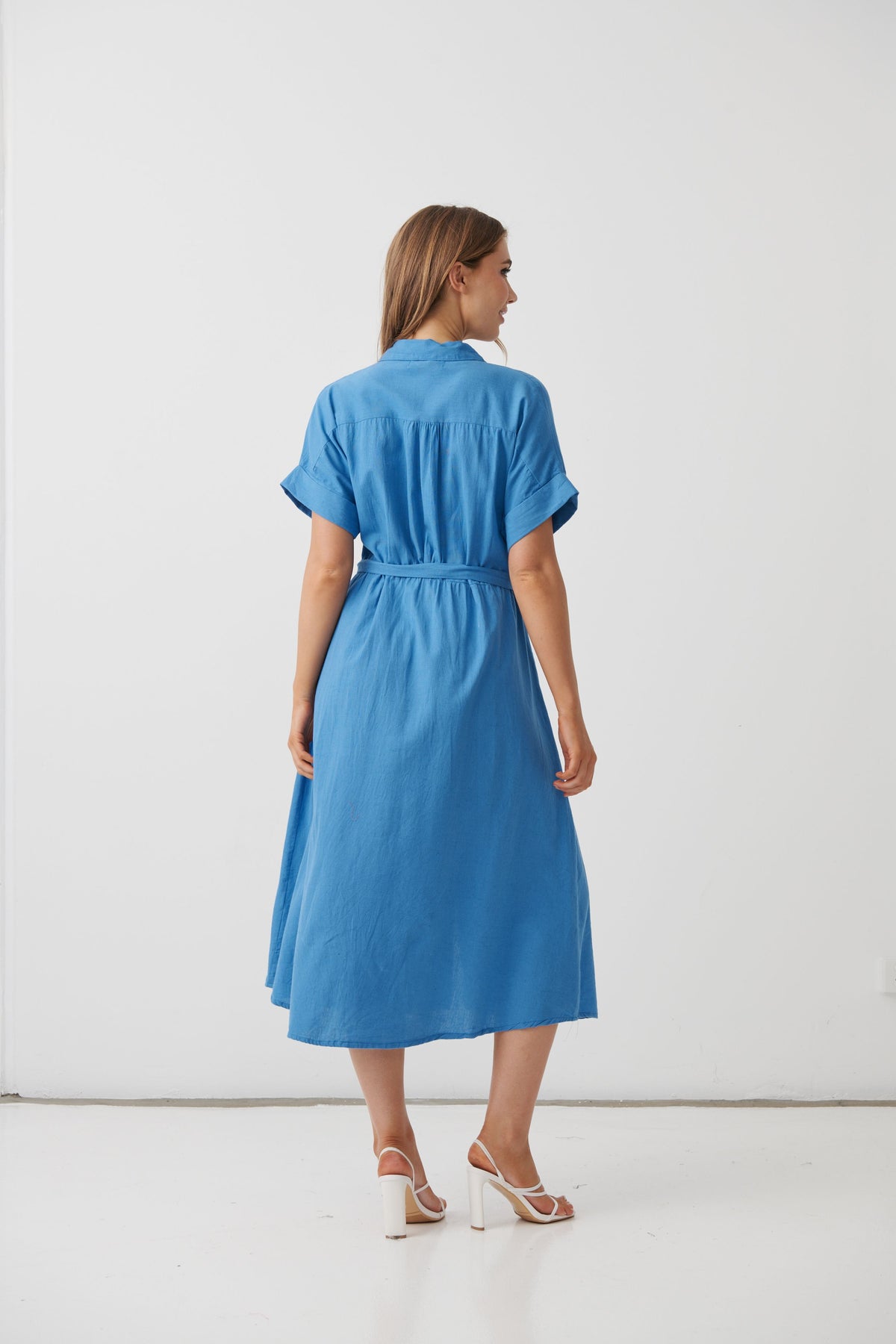 Holmes & Fallon Pocket Dress - Blue