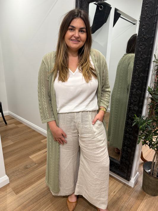 Lace Jacket - Sage