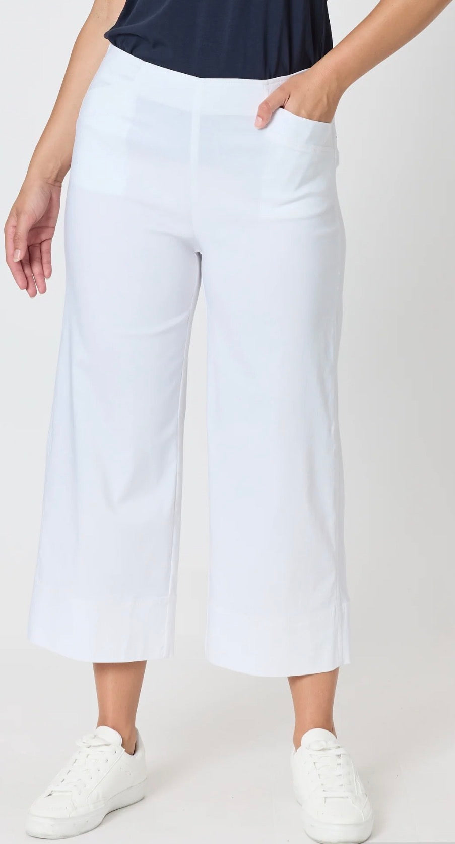 Zara Wide Leg Pant - White