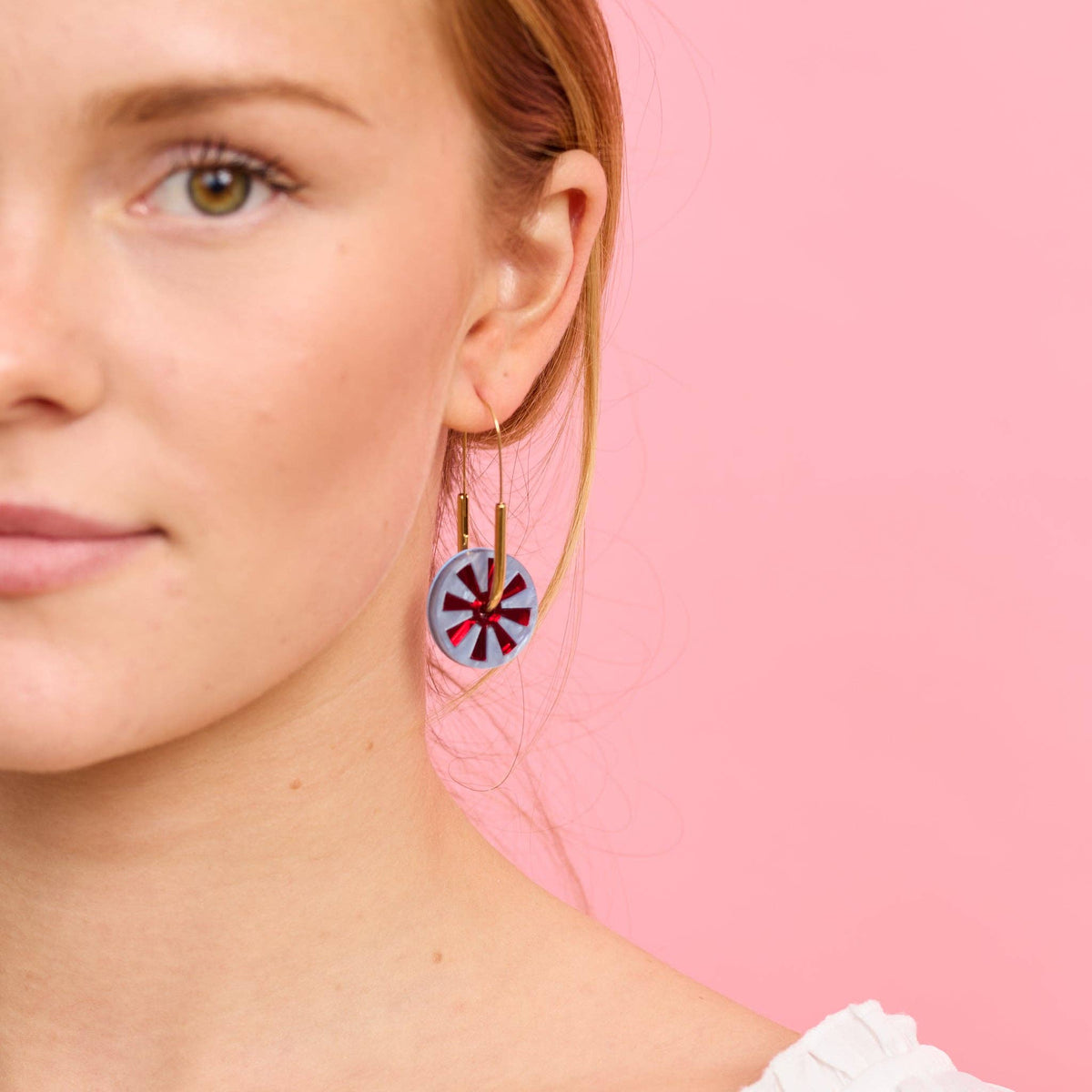 Calypso Earrings - blue/plum