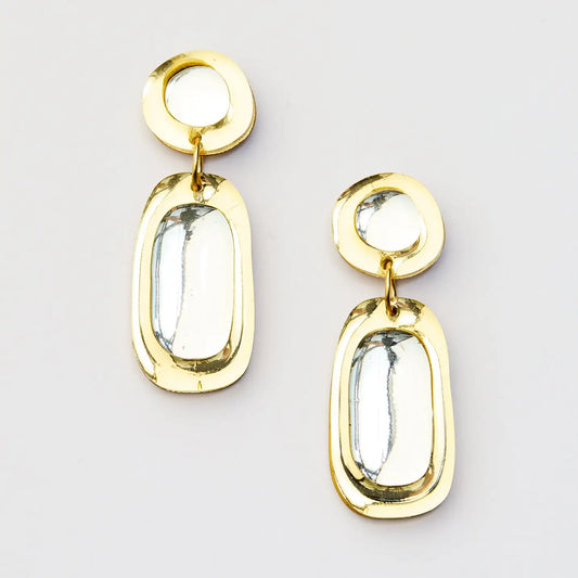 Jelly Drop Earrings- Gold / Silver
