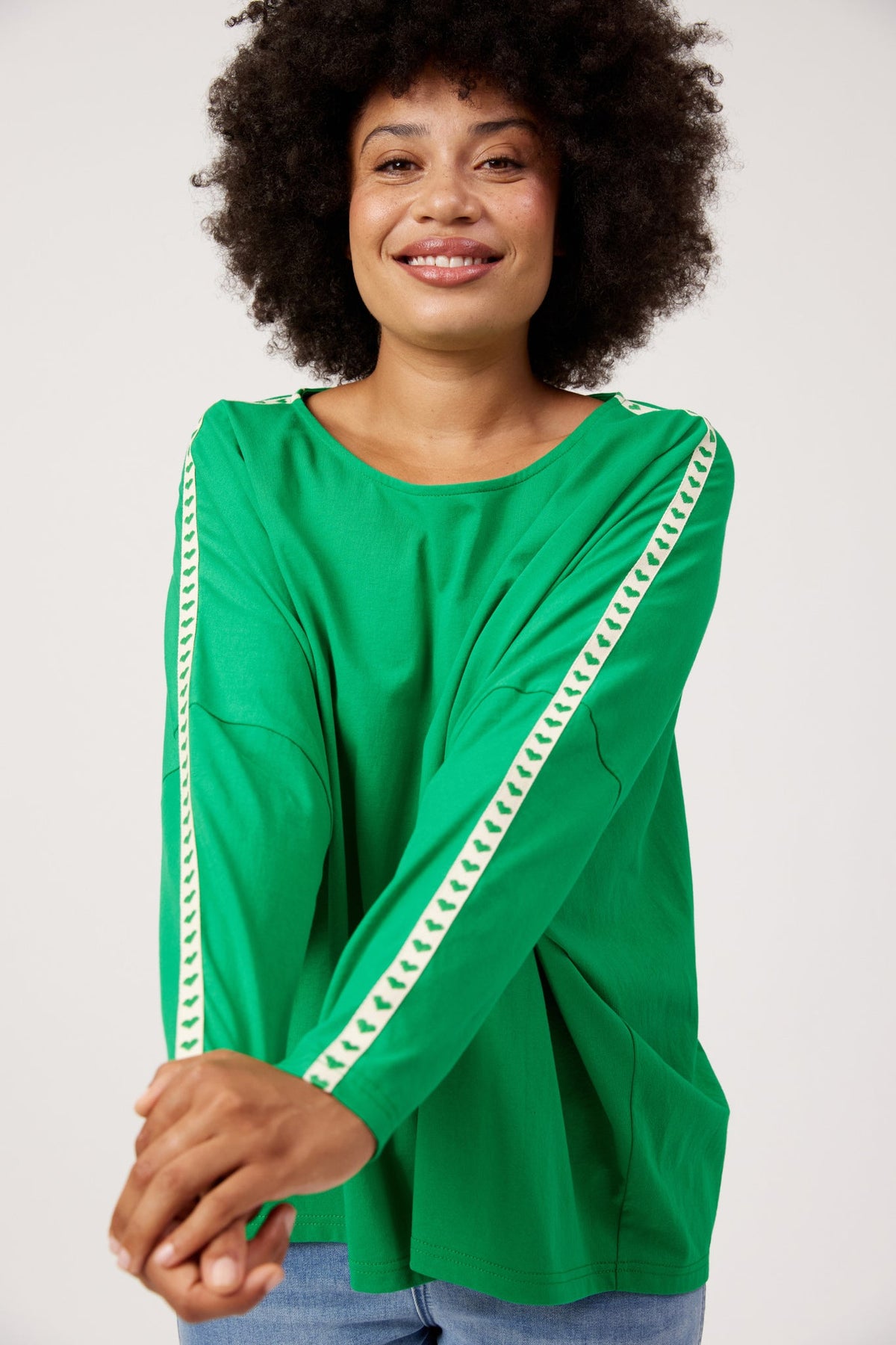 Elba Heart Long Sleeve - Green