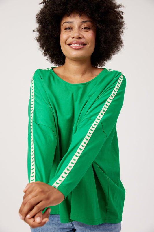 Elba Heart Long Sleeve - Green
