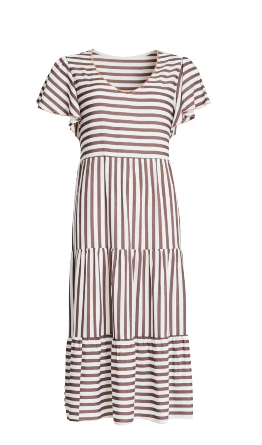 Kalahari Dress - Coffee White