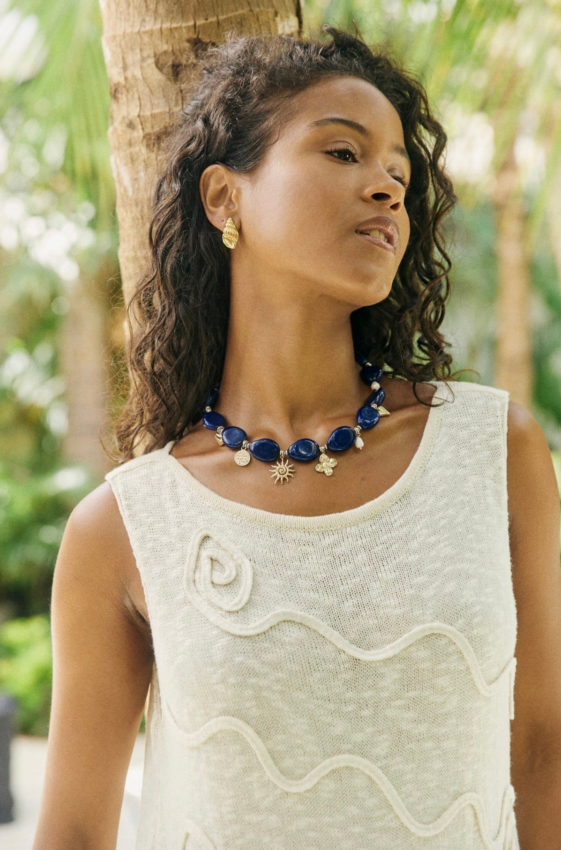 Positano Necklace - Navy