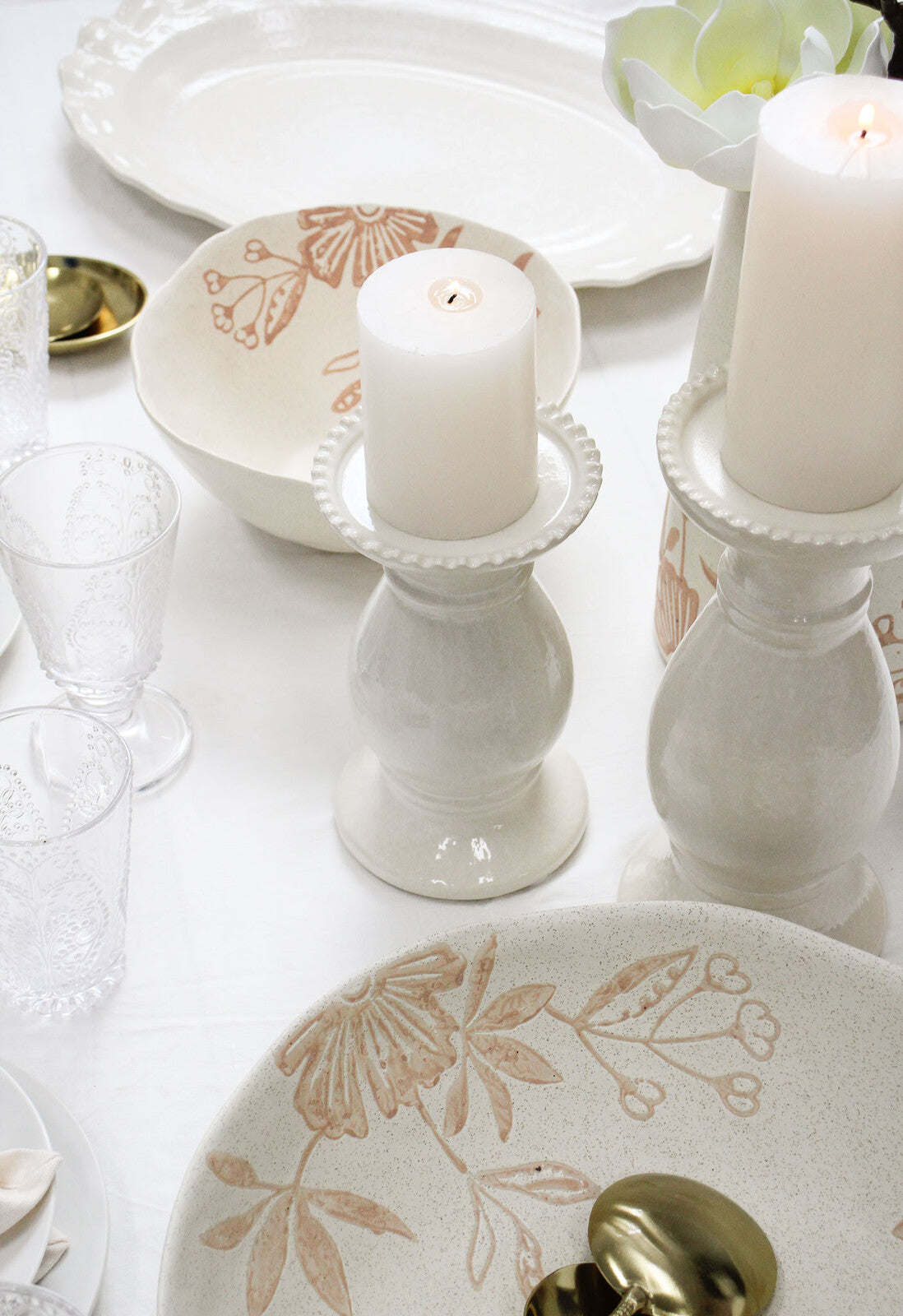 Candle Holder- White
