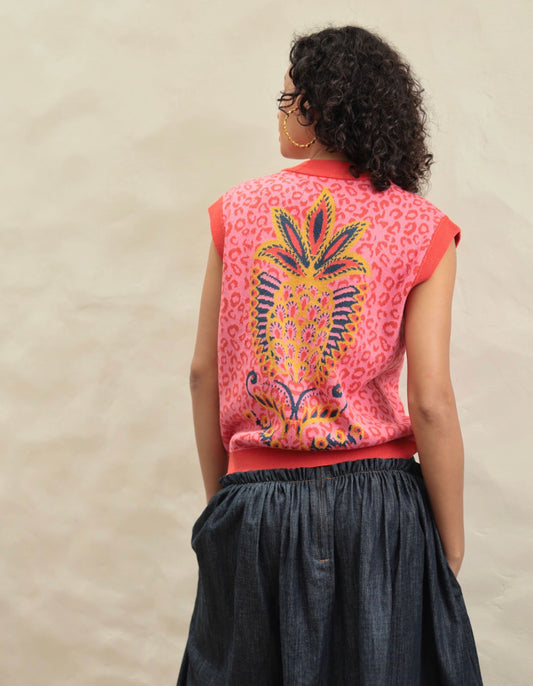 Emily Love Lock Nina Vest Thrift Pink