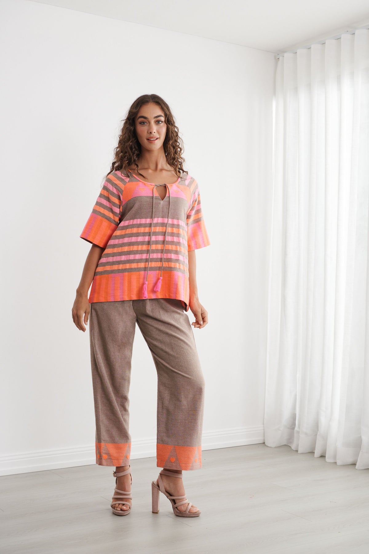 Caju Neon Handloom Blouse