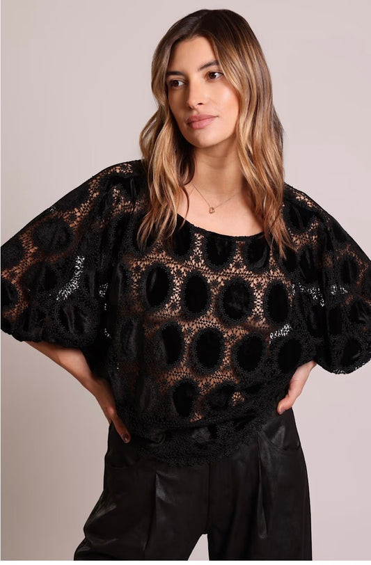 Bloom Blouse- Black