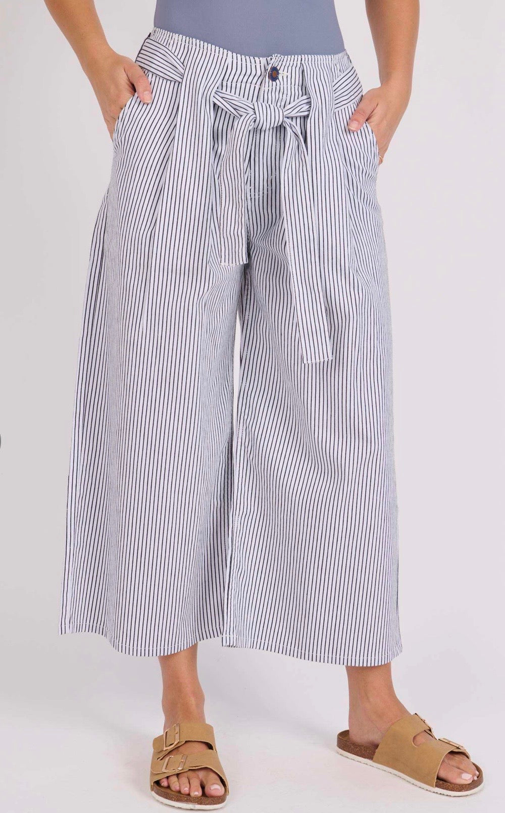 Black Stripe Culottes
