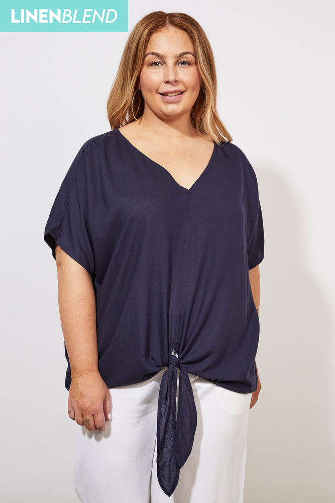 Tropicana Tie Top - Marine