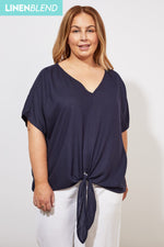 Tropicana Tie Top - Marine