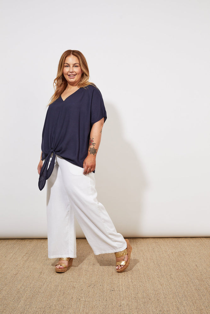 Tropicana Tie Top - Marine