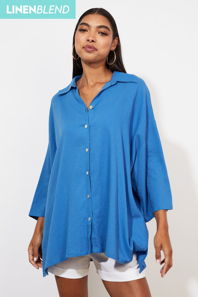 Tanna Shirt - Cobalt