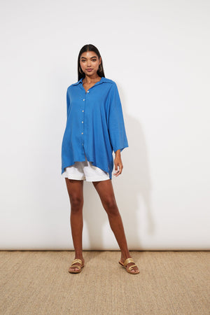 Tanna Shirt - Cobalt