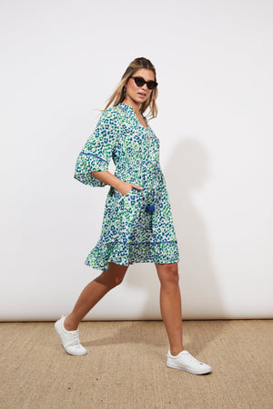 Lamu Tie Dress - Savanna Blue