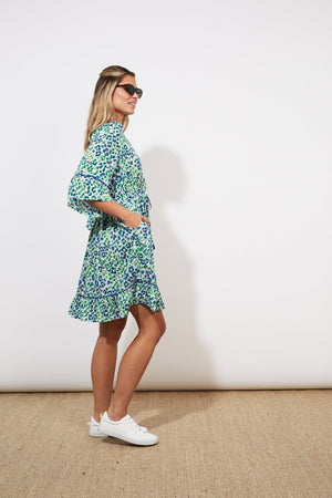 Lamu Tie Dress - Savanna Blue