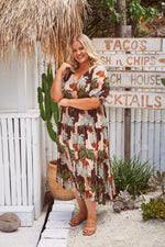 Cayman Tiered Maxi - Palms