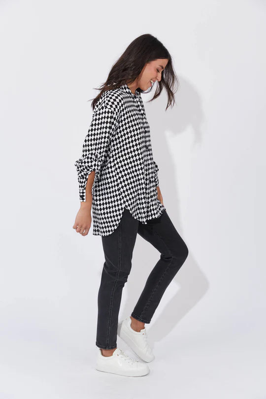 Casablanca Shirt- White/Kohl
