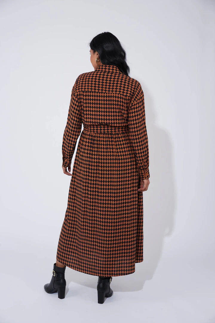 Casablanca Dress- Kohl/Dune