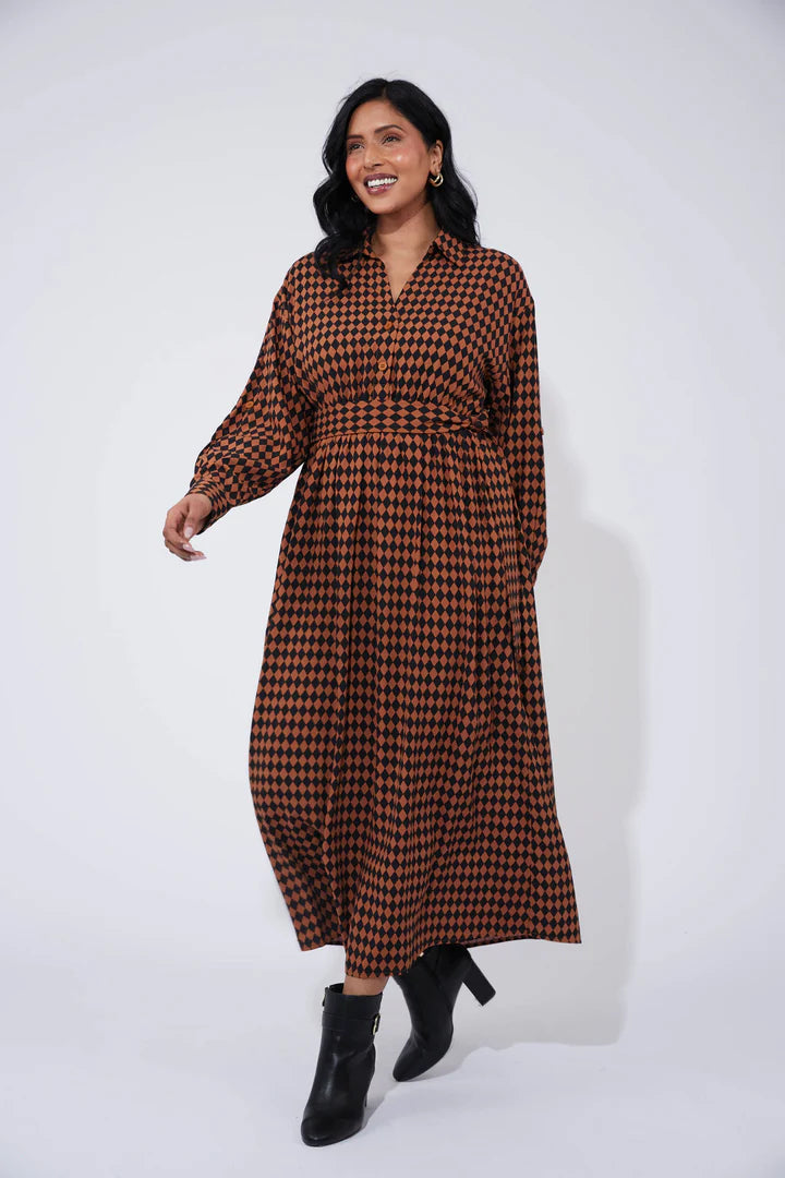 Casablanca Dress- Kohl/Dune