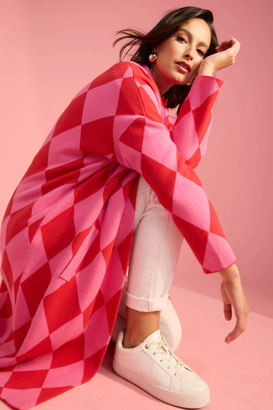 Casablanca Cardigan Chilli/Pink- One Size