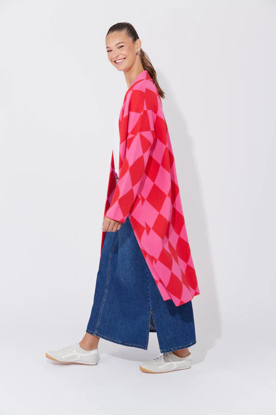 Casablanca Cardigan Chilli/Pink- One Size