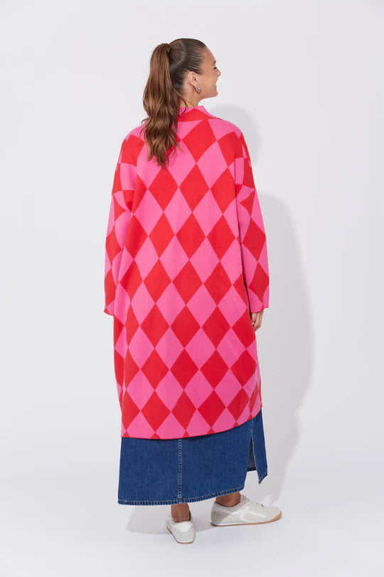 Casablanca Cardigan Chilli/Pink- One Size