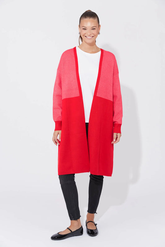 Cyprus Cardigan Chilli/Pink- One Size