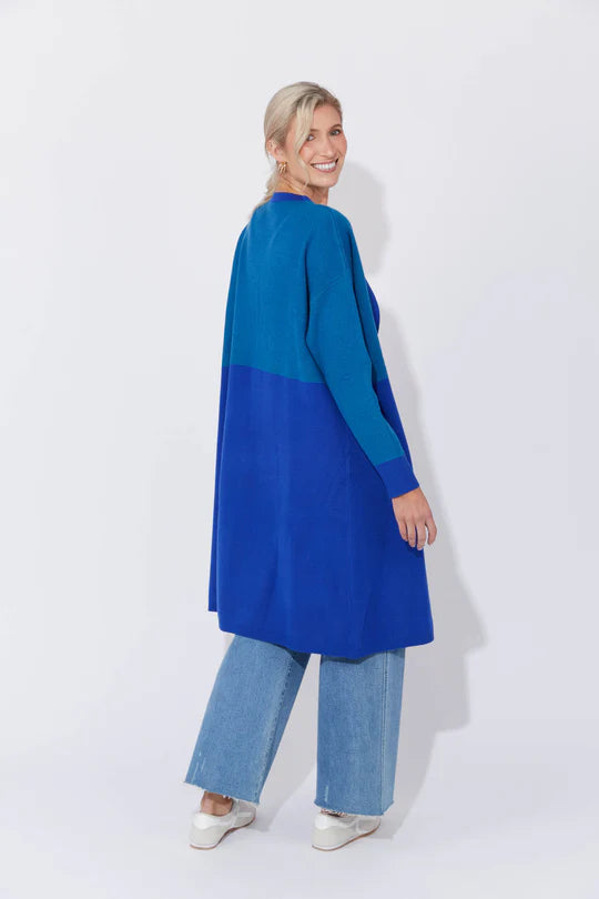 Cyprus Cardigan Blue/Oasis- One Size