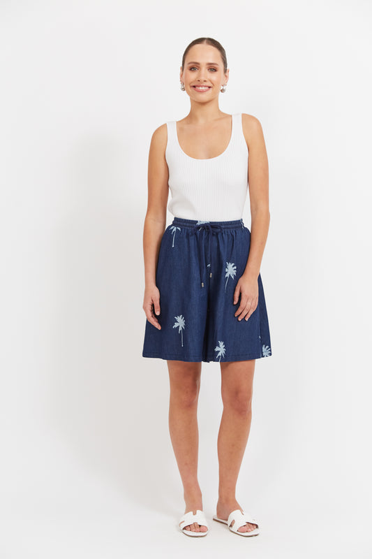 Montego Denim Short- Indigo