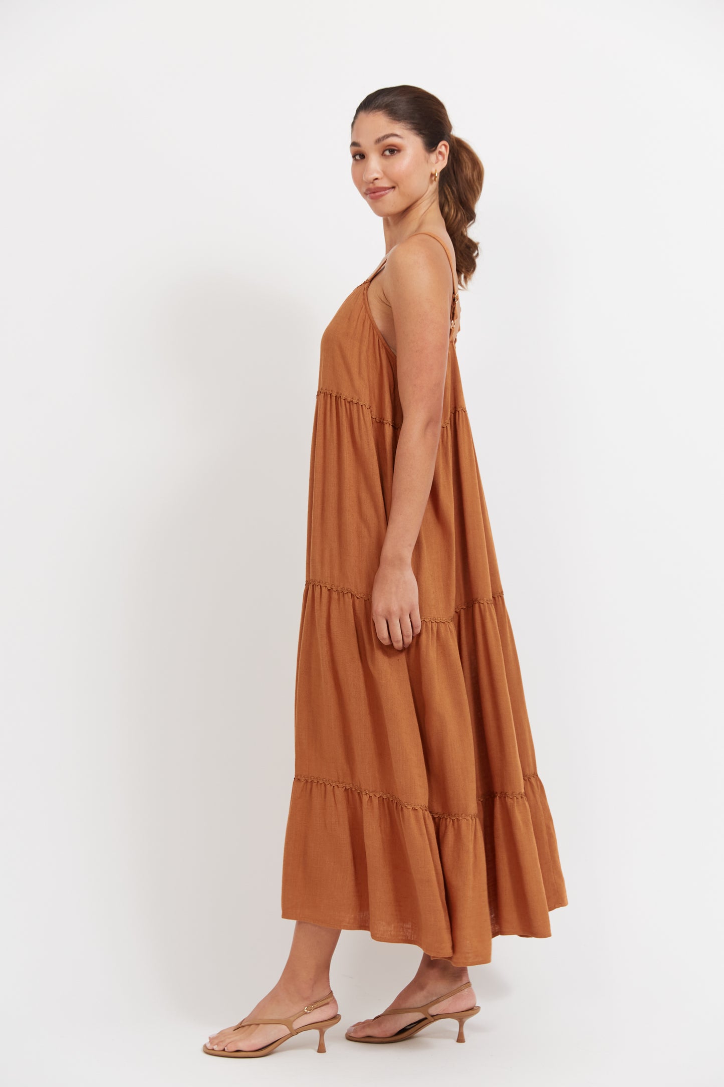 Haiti Tank Maxi Dress-Tan