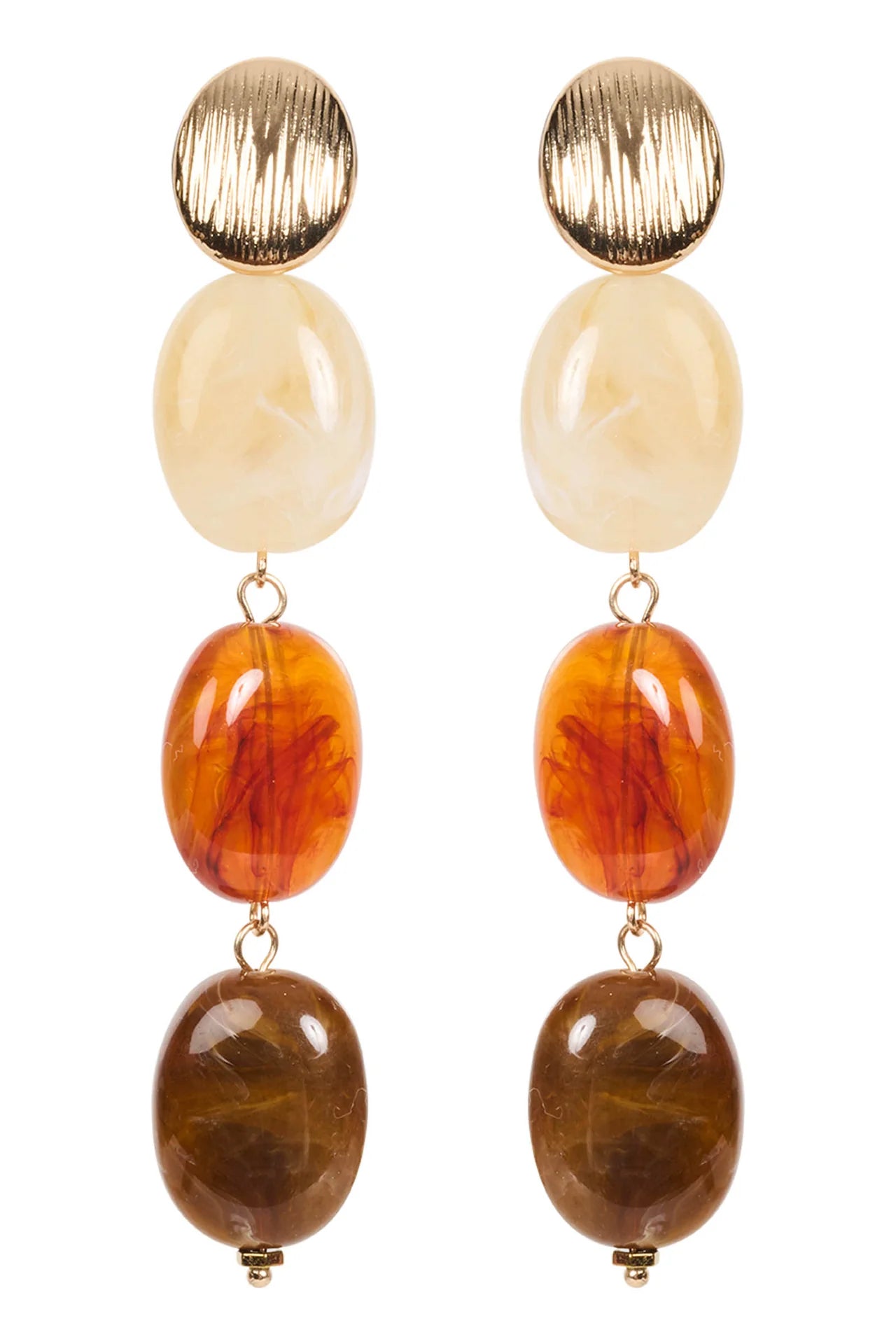 Baja Bead Earring- Bisque