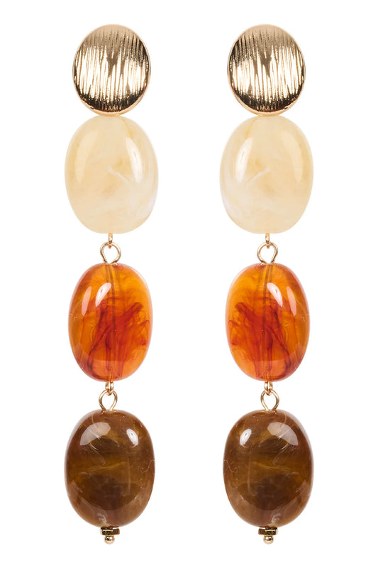 Baja Bead Earring- Bisque