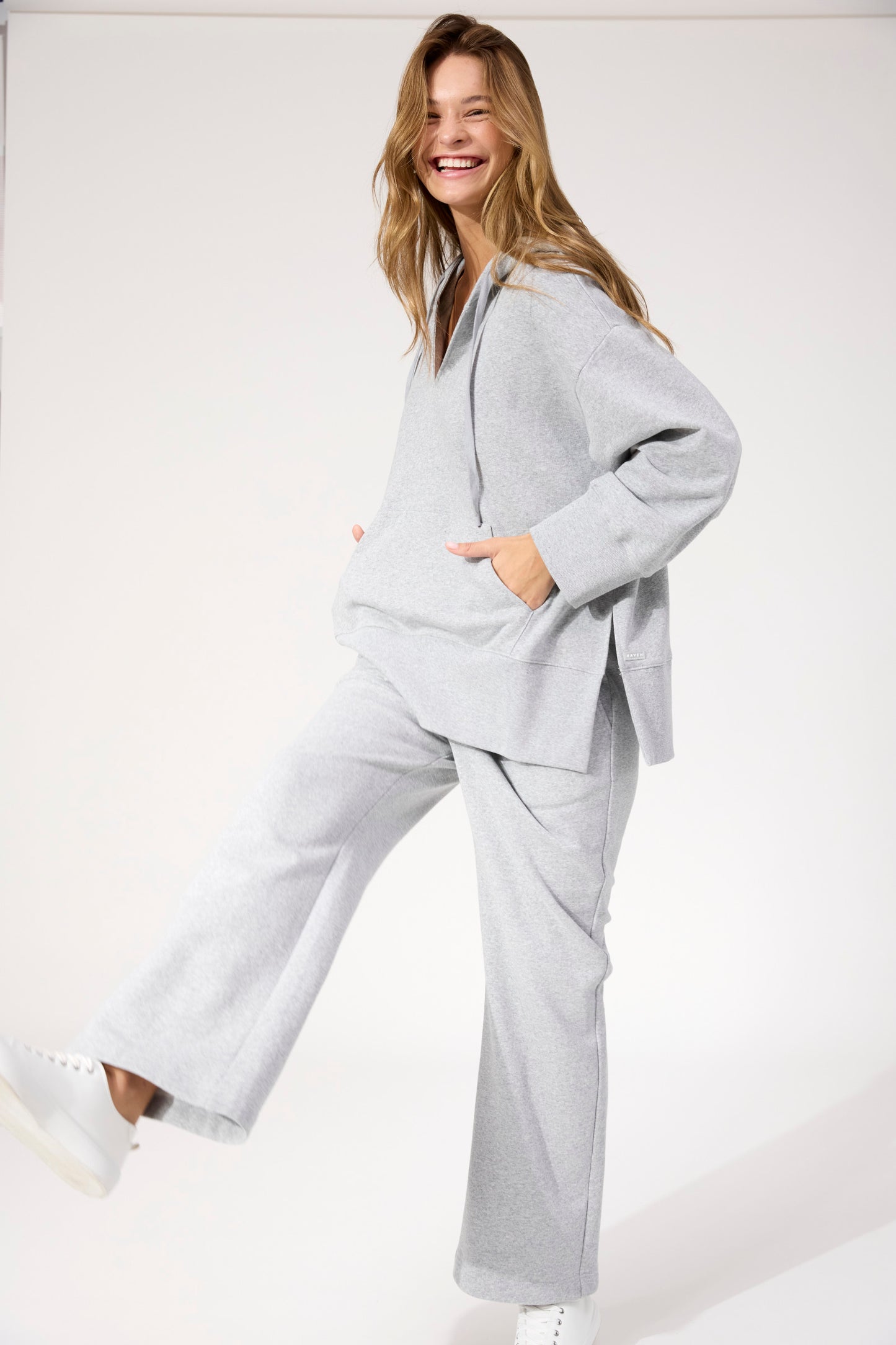 Boston Sweat Hoodie - Grey