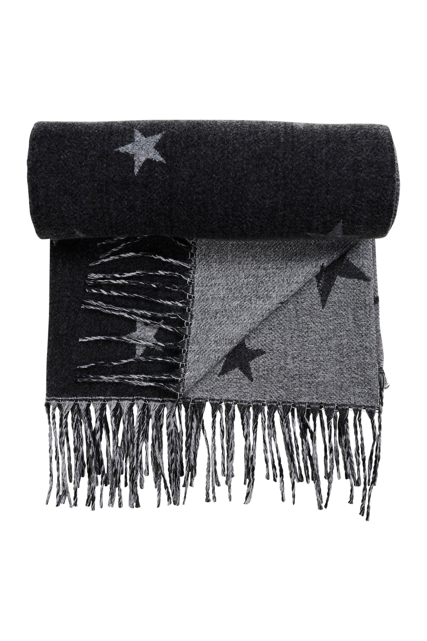 Boston Star Scarf- Charcoal