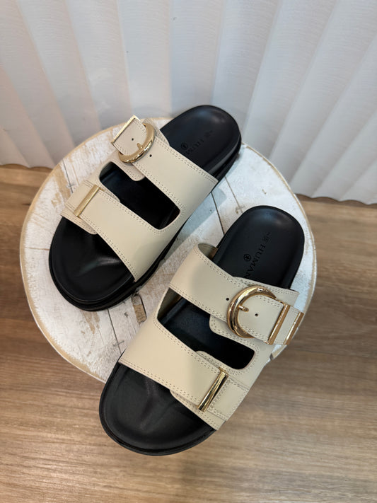 Nelly Sandal- Bone