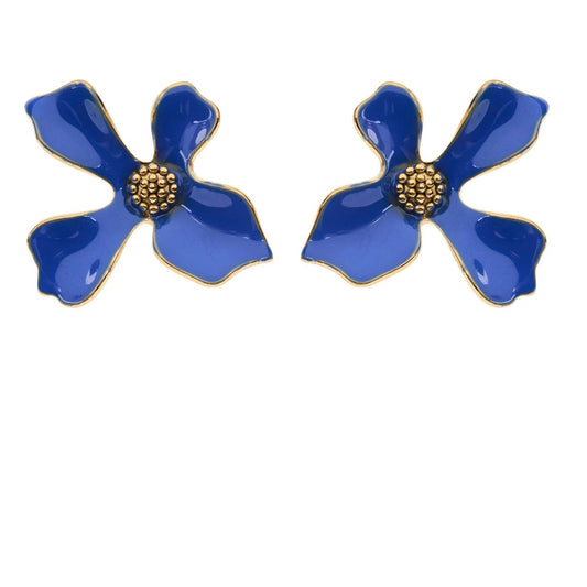 Della Earrings- Cobalt